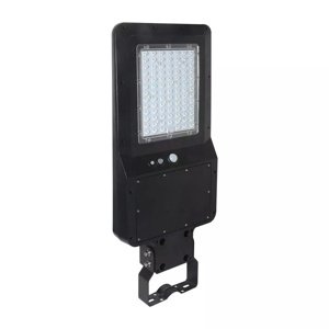 Pouličné LED svietidlo solárne HL 40W, 6000K, 4800lm, čierne VT-ST42 (V-TAC)
