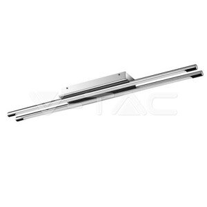 Stropné lineárne LED svietidlo 36W, 4000K, 2700lm, 180cm, chróm VT-7037 (V-TAC)