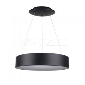 Závesné LED svietidlo okrúhle 20W, 3000K, 1500lm, stmievateľné, čierne VT-25-1D (V-TAC)