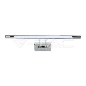 Kúpeľnové zkradlové LED svietidlo 8W, 3000K, 600lm, 50cm, chróm VT-7008 (V-TAC)