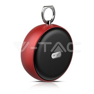 Reproduktor bluetooth nabíjateľný 800mAh 4W červený VT-6211 (V-TAC)