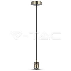 Závesné jednoduché svietidlo Metal E27 mosadz/bronz VT-7555 (V-TAC)