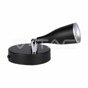Nástenné LED svietidlo 4,5W, 3000K, 360lm, čierne VT-805 (V-TAC)
