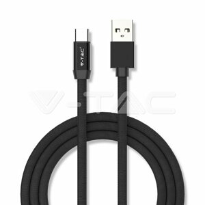 USB Kábel Ruby Series USB-C 1m, čierny VT-5342 (V-TAC)
