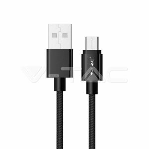USB Kábel Platinum Series Micro USB 1m, čierny VT-5331 (V-TAC)