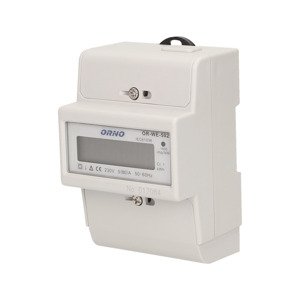 Elektromer 1-fázový s LCD displejom 80A na DIN lištu (ORNO)