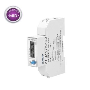 Elektromer 1-fázový viactarifný MID s portom RS-485 100A na DIN lištu (ORNO)