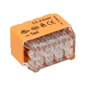 Svorka zastrkávacia 8-násobná 2,5mm2 (10ks balenie) (ORNO)