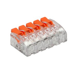 Svorka zaklapávacia 5-násobná 4mm2 (4ks balenie blister) (ORNO)