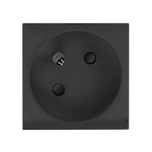 Modul NOEN - Zásuvka natočená 230V 2P+T čierna (ORNO)