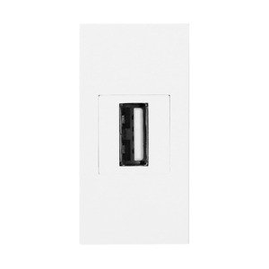 Modul NOEN - 1xUSB dátový obojstranný polmodul biely (ORNO)