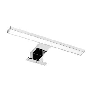 NORTES LED 5W, zrkadlové svietidlo, 320lm, 4000K, dĺžka 30 cm, plast, strieborné