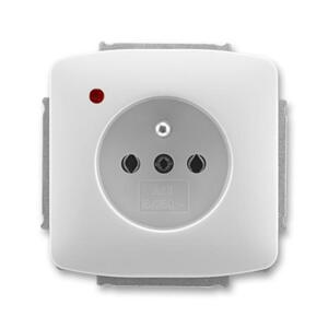 Zásuvka 2P+T/16A/250V prep.ochr. (PS) sivá Tango (ABB)