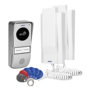 Sada domového telefónu MIZAR MULTI s RFID pre 2 domácnosti (4+2), biela (ORNO)