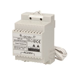 Napájací adaptér na DIN pre domový telefón SAGITTA a SAGITTA MULTI (ORNO)
