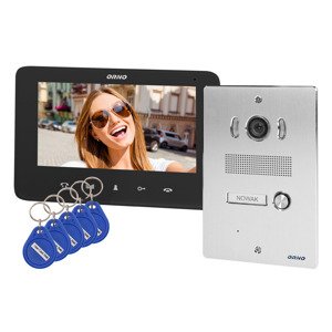 Sada videovrátnika INDI P 7" s RFID čierna pod povrch (ORNO)
