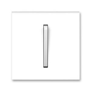 Kryt spínaca/tlacidla 1diel. sign. biela/biela ladová Neo (ABB)