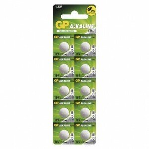 Alkalická gombíková batéria GP LR54 (189F) (EMOS)