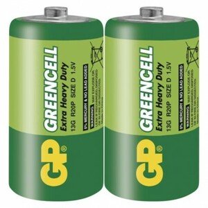 Zinko-chloridová batéria GP Greencell R20 (D) (EMOS)