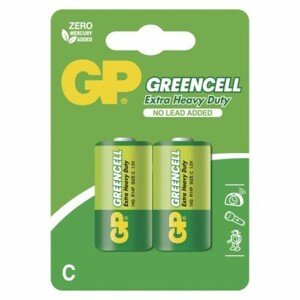 Zinko-chloridová batéria GP Greencell R14 (C) (EMOS)