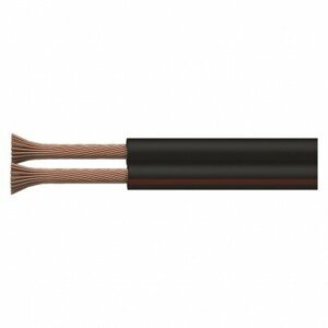 Reproduktorový kábel dvojlinka (CYH) ECO 2x0,75 (Cena za 1m) čierno/červená (EMOS)