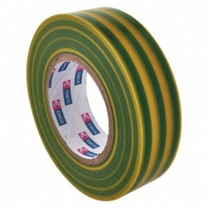 Izolačná páska PVC 19mm / 20m zelenožltá (EMOS)