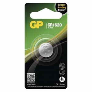 Lítiová gombíková batéria GP CR1620 (EMOS)