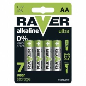 Alkalická batéria RAVER LR6 (AA) (EMOS)
