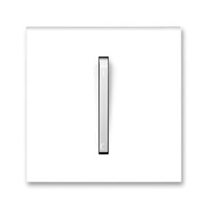 Kryt spínaca/tlacidla 1diel. sign. biela/biela ladová Neo (ABB)