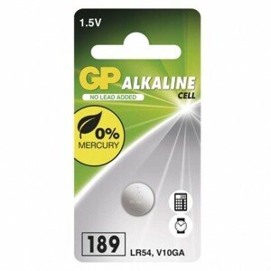 Alkalická gombíková batéria GP LR54 (189F) (EMOS)