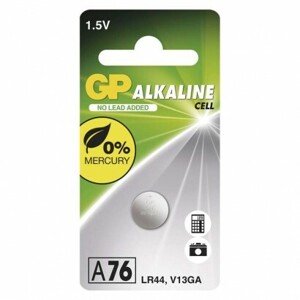 Alkalická gombíková batéria GP LR44 (A76F) (EMOS)