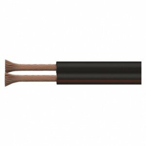 Reproduktorový kábel dvojlinka (CYH) ECO 2x0,5 (Cena za 1m) čierno/červená (EMOS)