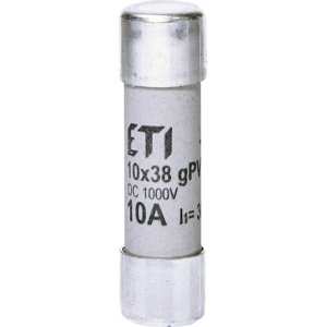 Valcová poistka špeciálna CH10x38 10A gPV 1000V DC 30kA (ETI)