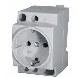 Zásuvka modulárna 2P+T/16A/250V DIN, T-2P+Z P (ETI)