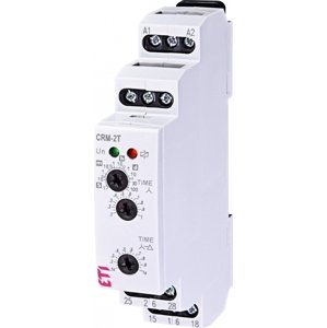 Časové relé s funkciou oneskoreného rozbehu CRM-2T UNI 12-240V AC/DC 2CO (ETI)