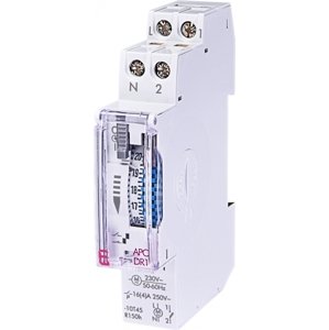Mechanický časový spínač (relé) na DIN ACP-DR1 230V AC 1NO so záložným zdrojom (ETI)