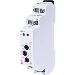 Monitorovacie relé pre nadpätie aj podpätie HRN-54 3x400V 1CO (ETI)