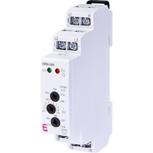 Monitorovacie relé pre nadpätie aj podpätie HRN-54N 230/3x400V AC 1CO (ETI)