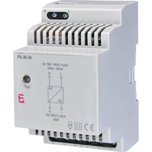 Napájací zdroj PS-30-24 na DIN 24V DC 30W (ETI)