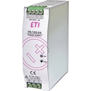 Napájací zdroj PS-120-24 na DIN 24V DC 120W (ETI)