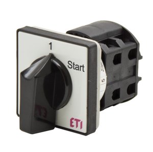 Vačkový spínač 2-pólový 40A "0-štart-1", CS 40 51 U (ETI)