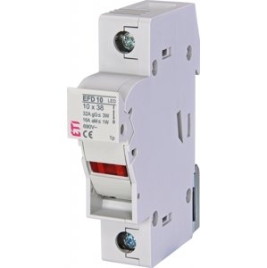 Poistkový odpojovač EFD 10 1-pólový 32A 690V pre CH10 gG/aM s LED inditkátorom (ETI)