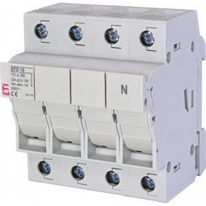 Poistkový odpojovač EFD 10 3-pólový+N 32A 690V pre CH10 gG/aM s adaptérom (ETI)