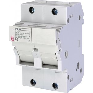Poistkový odpojovač EFD 14 2-pólový 50A 690V pre CH14 gG/aM (ETI)