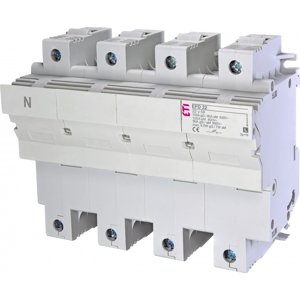 Poistkový odpojovač EFD 22 3-pólový+NL 100A 690V pre CH22 gG/aM (ETI)