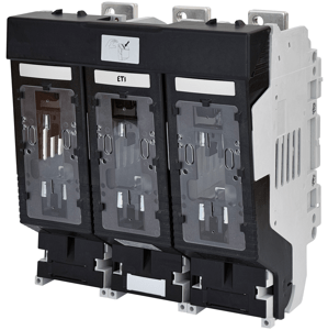 Poistkový odpínač radový HVL4a 3P M16 1250 pre poistky NH4a s montážou na panel (ETI)