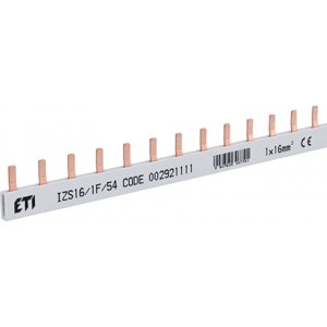 Prepojovacia lišta (hrebeň) 1-pólová 100cm 54M 16mm2 Tvar:I (ETI)