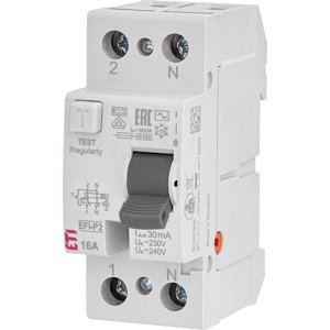 Chránič prúdový EFI-2 2p AC 16/0,03 10kA (ETI)