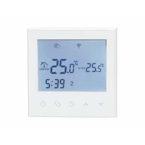 Termostat E-16W Wifi 16A biely s externým čidlom (Aluzan)
