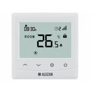 Termostat EB-160 Wifi 16A svetlý displej (Aluzan)